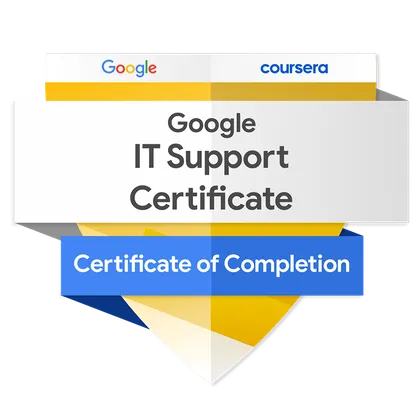 Google IT Support Certificate badge