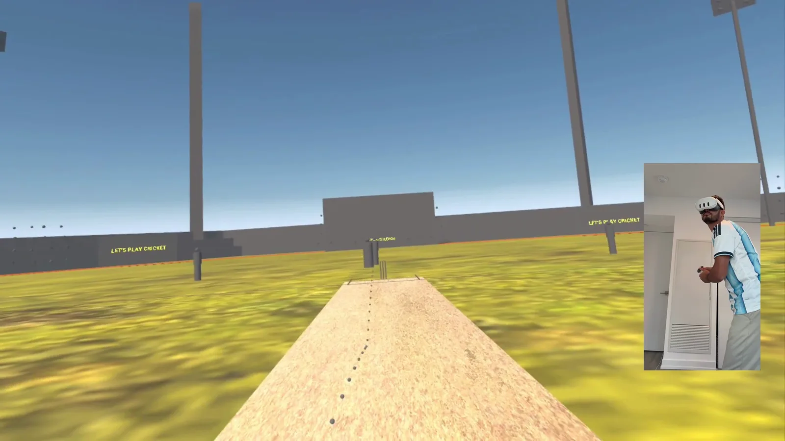 Let's Play Cricket VR gameplay